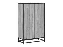 Estantería madera de ingeniería gris sonoma 65,5x33x107,5 cm