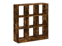 Estantería madera de ingeniería roble ahumado 102x32x108 cm