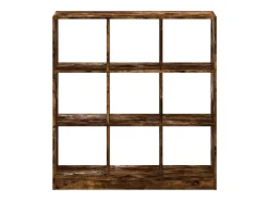 Estantería madera de ingeniería roble ahumado 102x32x108 cm