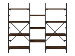 Estantería madera de ingeniería roble marrón 160x28,5x136,5 cm