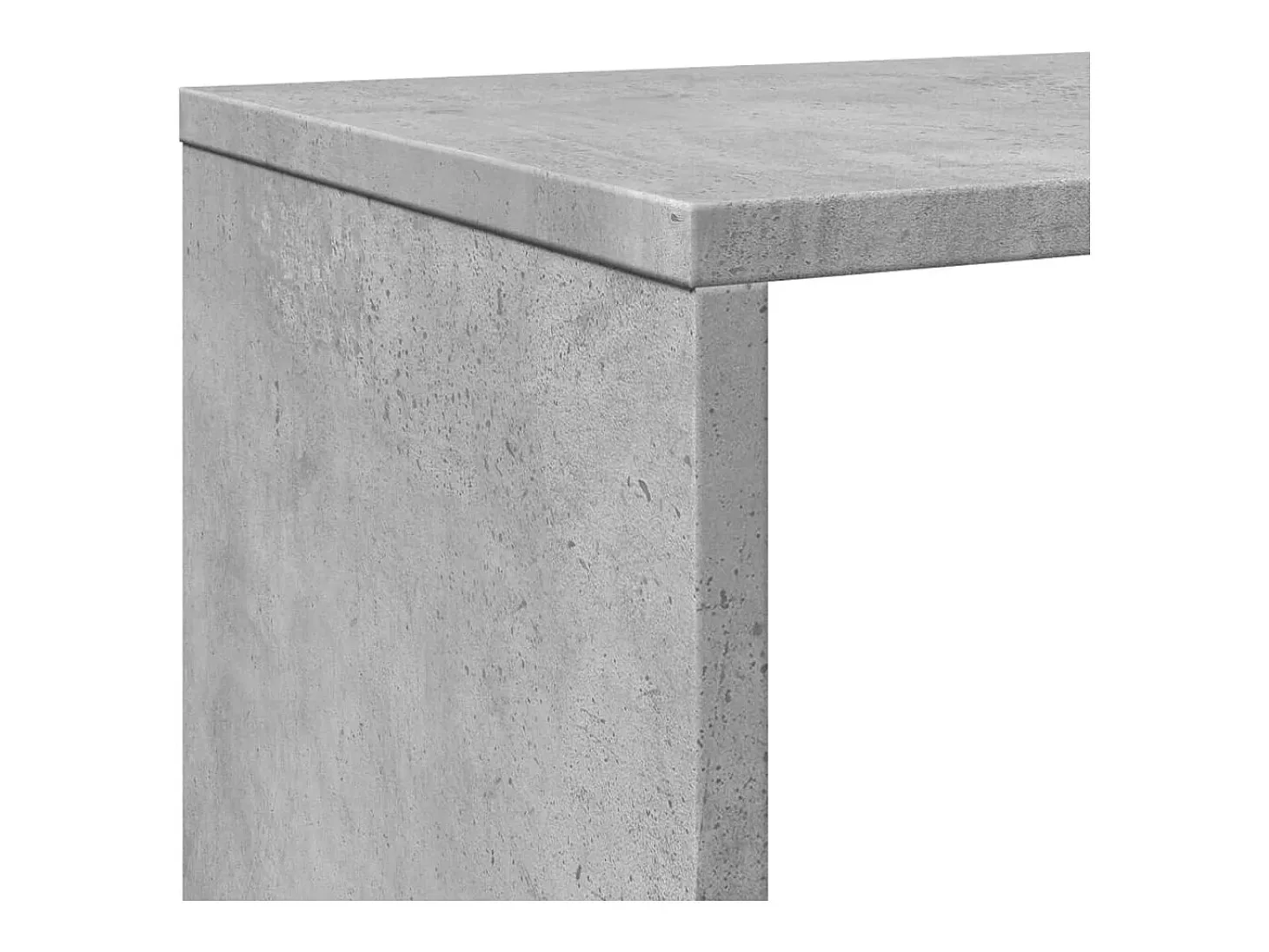 Estantería madera de ingeniería gris hormigón 132x29x141,5 cm