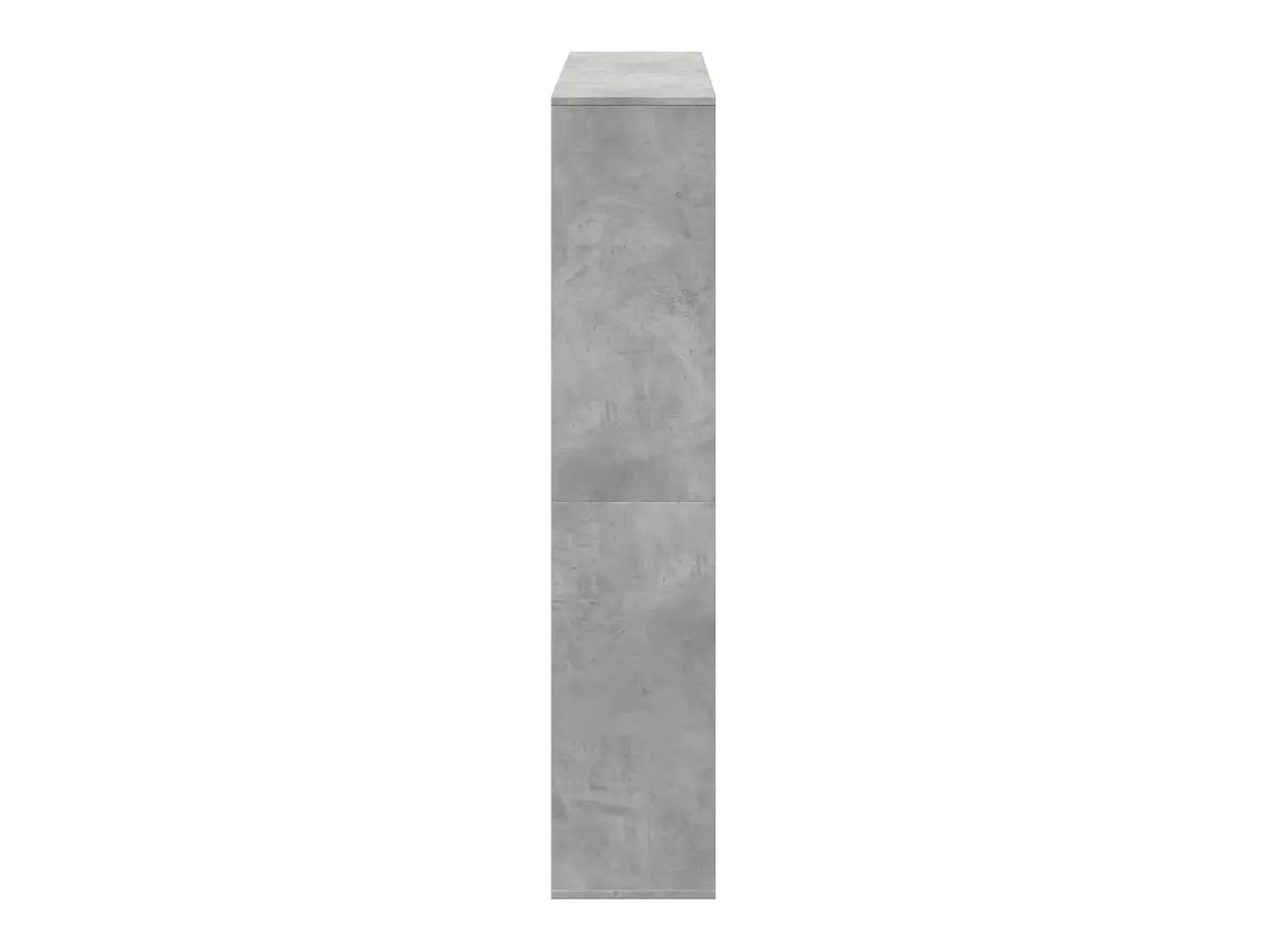 Estantería madera de ingeniería gris hormigón 132x29x141,5 cm