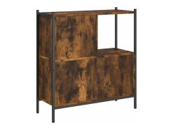 Estantería madera de ingeniería roble ahumado 72x28x77,5 cm