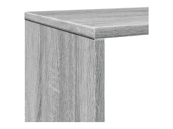 Estantería madera de ingeniería gris Sonoma 132x29x141,5 cm