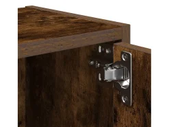 Estantería madera de ingeniería roble ahumado 40x24x77 cm