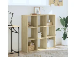 Estantería madera de ingeniería roble Sonoma 102x32x102 cm