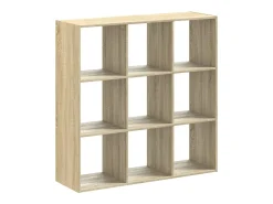 Estantería madera de ingeniería roble Sonoma 102x32x102 cm
