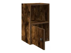 Estantería madera de ingeniería roble ahumado 31x24x52 cm