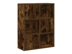 Estantería madera de ingeniería roble ahumado 60x24x76,5 cm