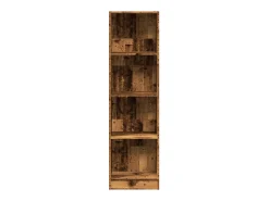 Estantería madera de ingeniería color envejecido 40x24x143 cm