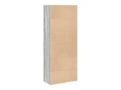 Estantería madera de ingeniería gris Sonoma 60x30x152 cm