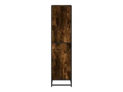 Estantería madera ingeniería color roble ahumado 40x35x139 cm