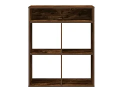 Estantería madera ingeniería color roble ahumado 66x31x80 cm
