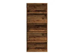 Estantería madera ingeniería madera envejecida 80x30x189 cm