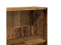 Estantería madera ingeniería madera envejecida 80x30x189 cm