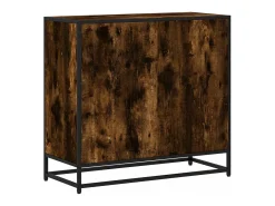 Estantería madera ingeniería color roble ahumado 80,5x35x76 cm