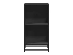 Estantería madera ingeniería negra 40x35x76 cm