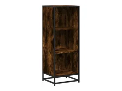 Estantería madera ingeniería color roble ahumado 40x35x107,5 cm
