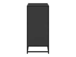 Estantería madera ingeniería negra 80,5x35x76 cm