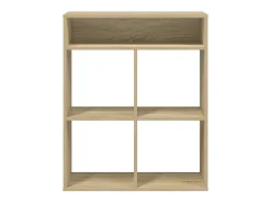 Estantería madera ingeniería color roble 66x31x80 cm