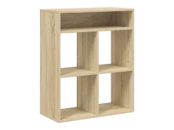 Estantería madera ingeniería color roble 66x31x80 cm