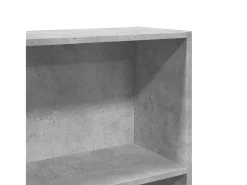 Estantería madera ingeniería gris hormigón 80x30x189cm