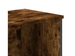 Estantería madera ingeniería color roble ahumado 80x31x169 cm