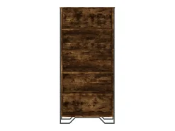 Estantería madera ingeniería color roble ahumado 80x31x169 cm