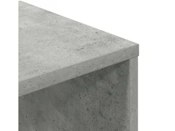 Estantería madera ingeniería gris hormigón 34x31x112 cm