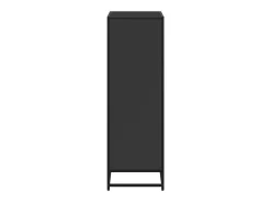 Estantería madera ingeniería negra 60x35x107,5 cm