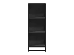 Estantería madera ingeniería negra 40x35x107,5 cm