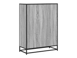 Estantería madera ingeniería gris sonoma 80,5x35x107,5 cm
