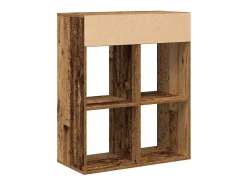 Estantería madera ingeniería madera envejecida 66x31x80 cm