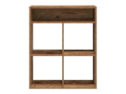 Estantería madera ingeniería madera envejecida 66x31x80 cm
