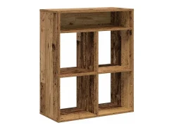 Estantería madera ingeniería madera envejecida 66x31x80 cm