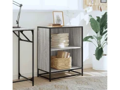 Estantería madera ingeniería gris sonoma 60x35x76 cm