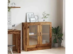 Estantería madera ingeniería madera envejecida 82,5x30,5x80 cm