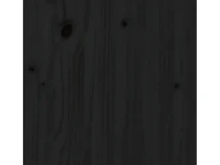 Estantería madera maciza de pino negra 50x35x68 cm