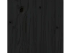 Estantería madera maciza de pino negra 80x35x126 cm