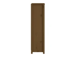 Estantería madera maciza de pino marrón miel 50 x 35 x 125,5 cm