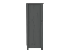Estantería madera maciza de pino gris 80x35x97 cm