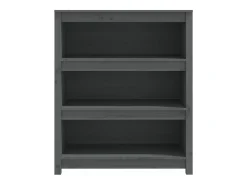 Estantería madera maciza de pino gris 80x35x97 cm