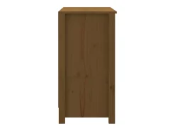 Estantería madera maciza de pino marrón miel 80x35x68 cm