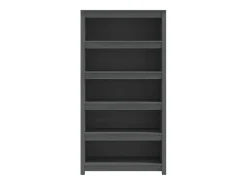 Estantería madera maciza de pino gris 80x35x154 cm
