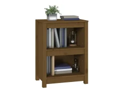 Estantería madera maciza de pino marrón miel 50x35x68 cm