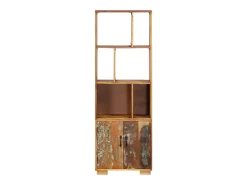 Estantería madera maciza reciclada 60x35x180 cm