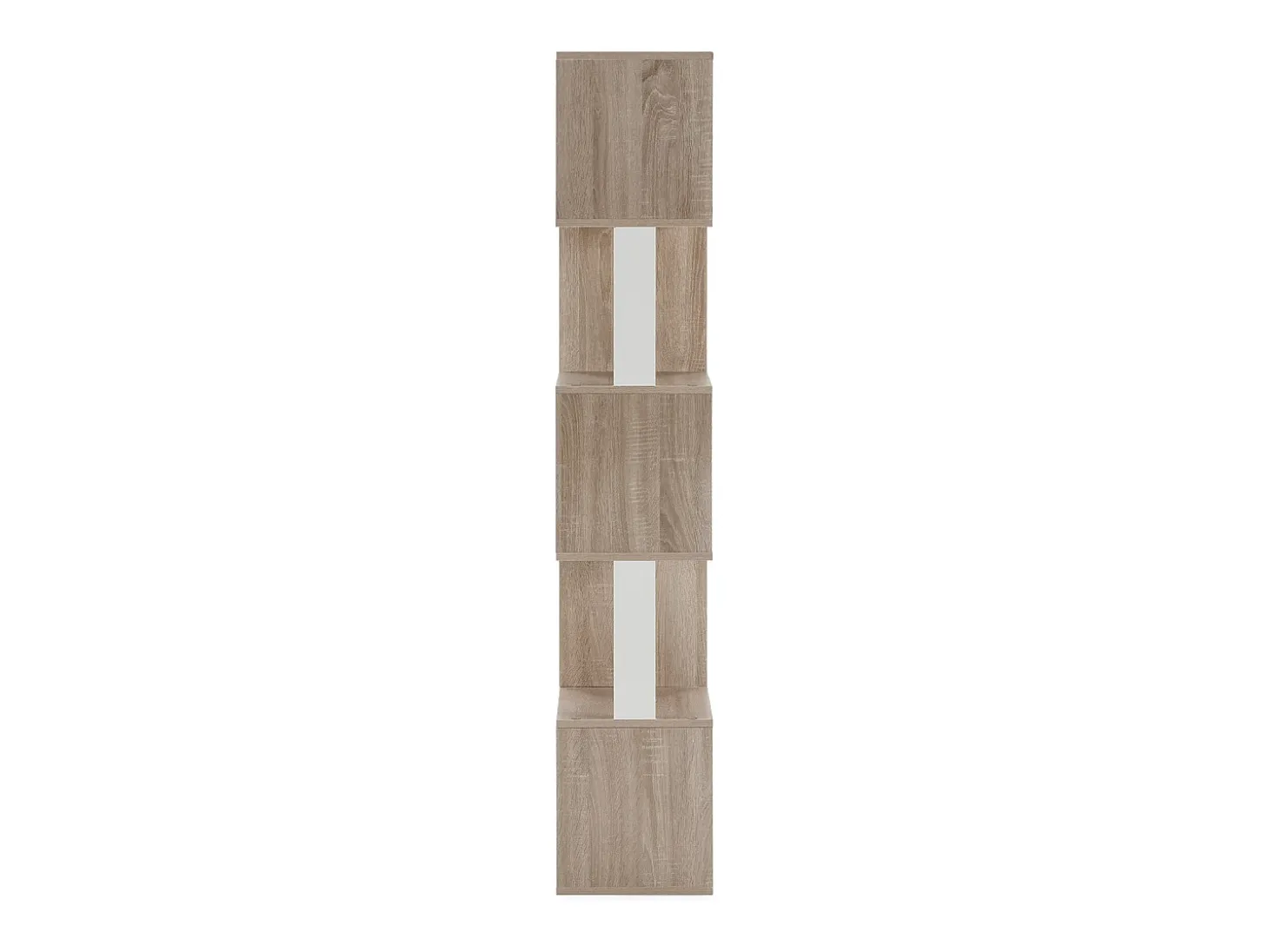 Estantería Maldivas 5 huecos color Roble/Blanco