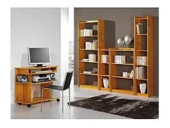 Estantería modelo Altea en acabado madera maciza de pino color miel 200 cm(alto)40 cm(anc