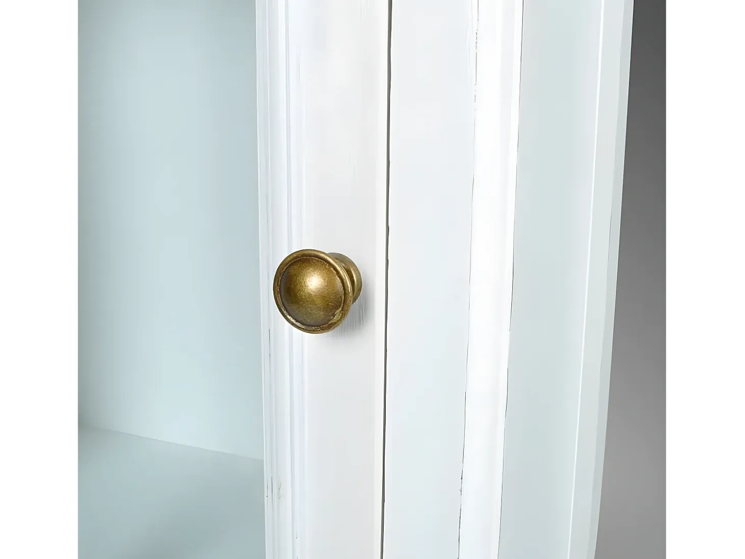 Estantería moderna con 3 estantes de madera blanca