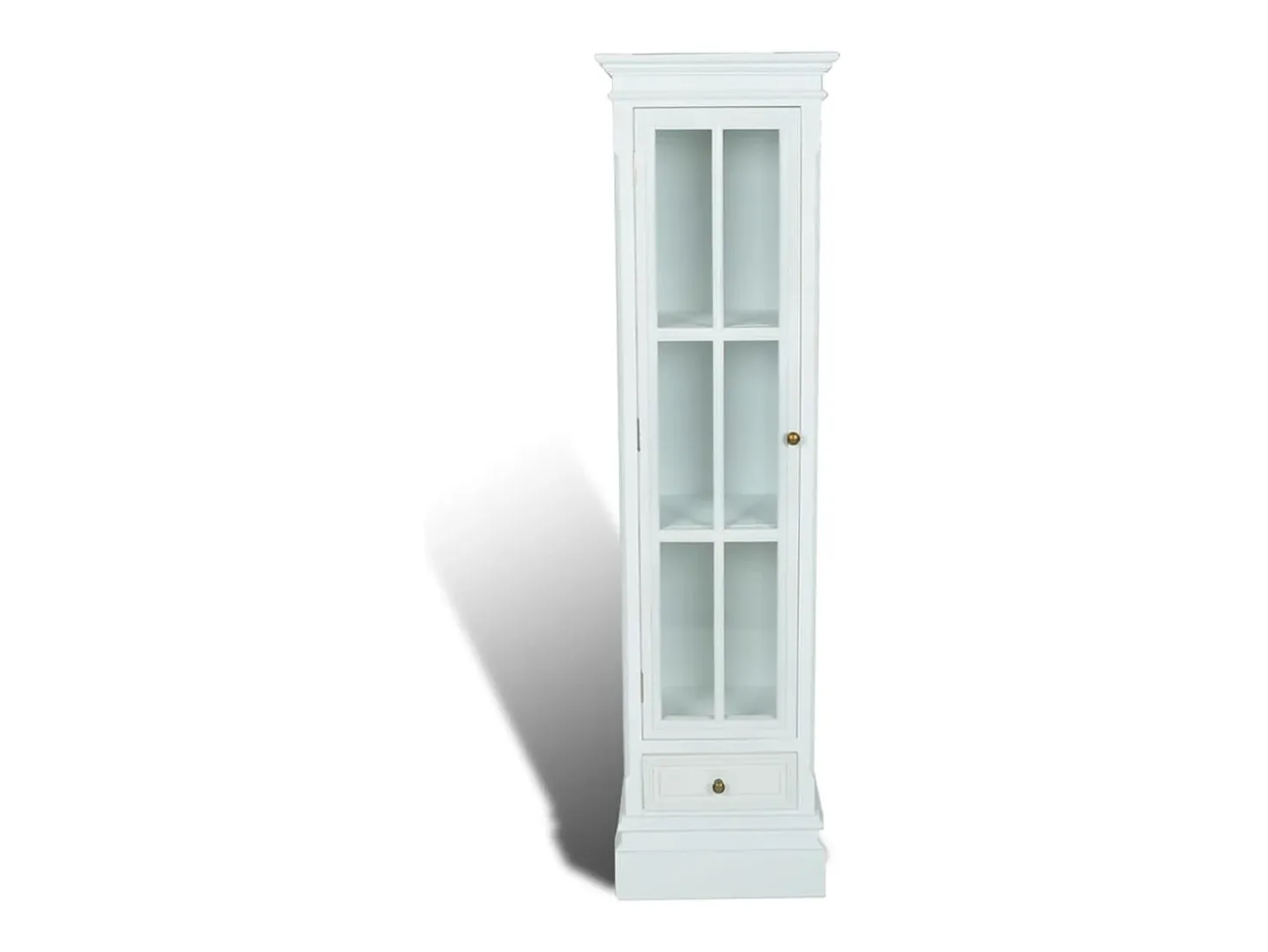 Estantería moderna con 3 estantes de madera blanca